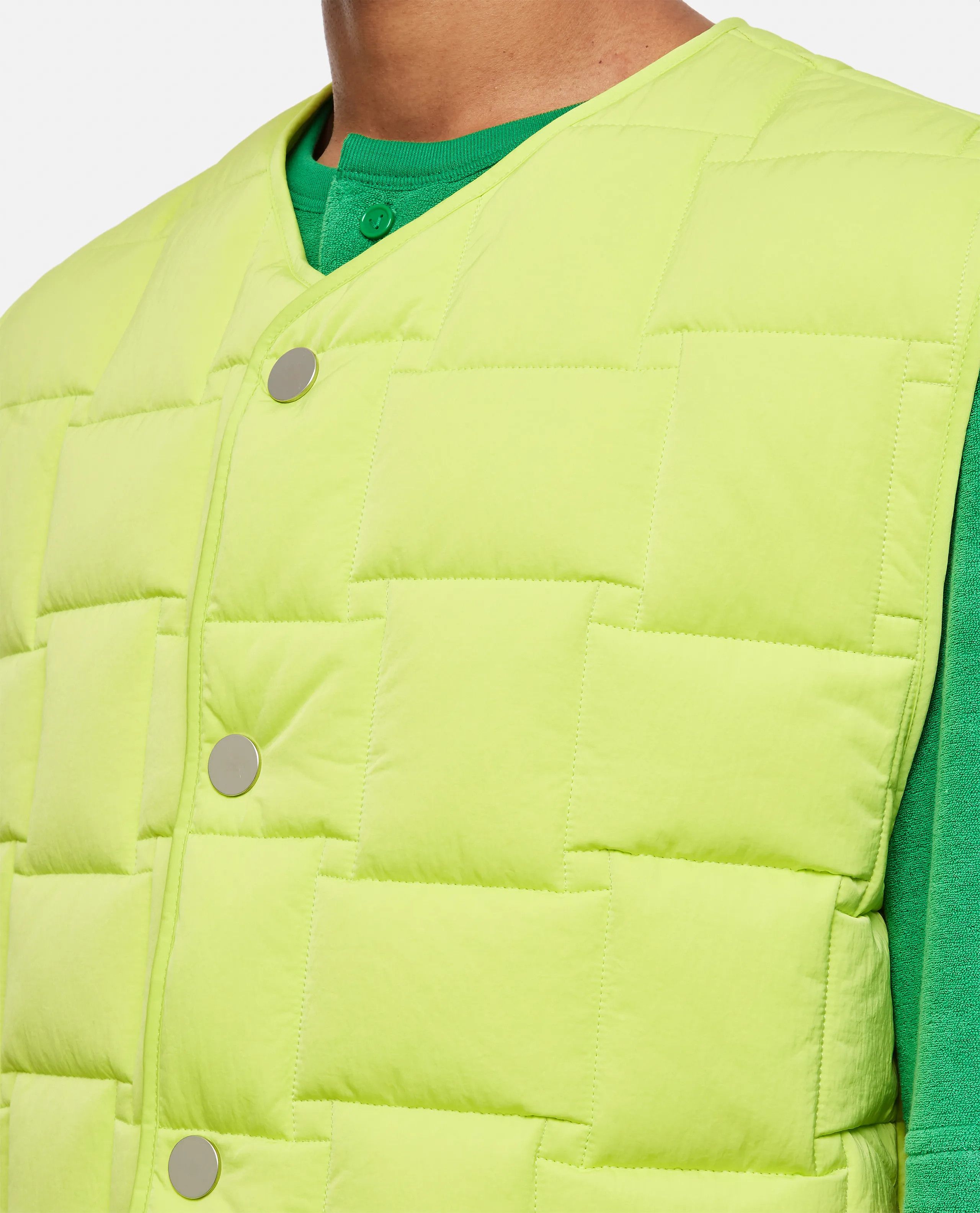 o1loc1c0624 700402 Technical Nylon Intreccio Pattern Vest
