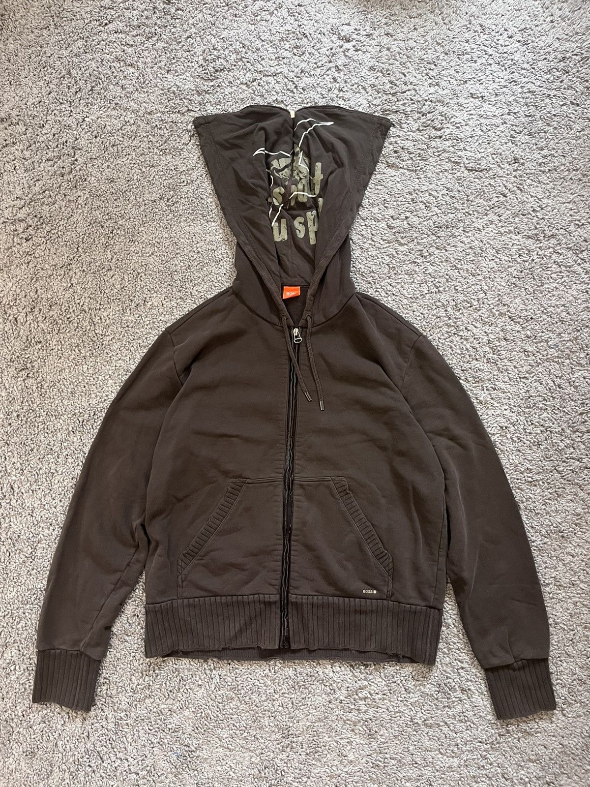 Hugo Hugo Boss Zip Up Hoodie Y2k Size US S / EU 44-46 / 1 - 1 Thumbnail