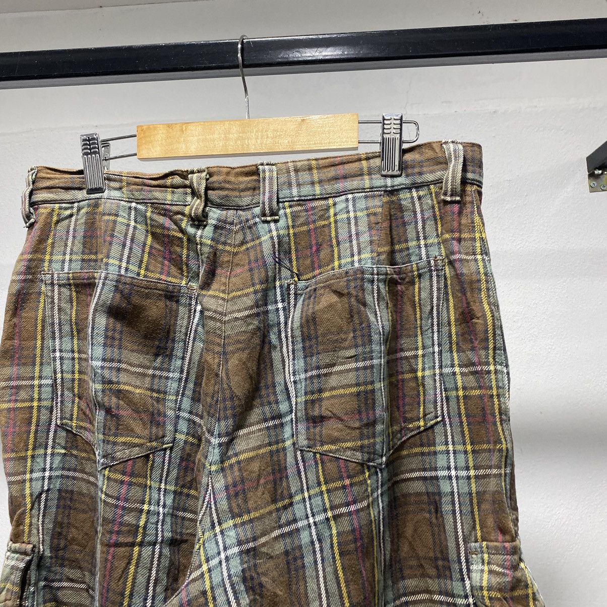 Hysteric Glamour Sick☠️ Batsu Plaid 3q Pants Punk Bondage 90s Hysteric Size US 31 - 9 Thumbnail