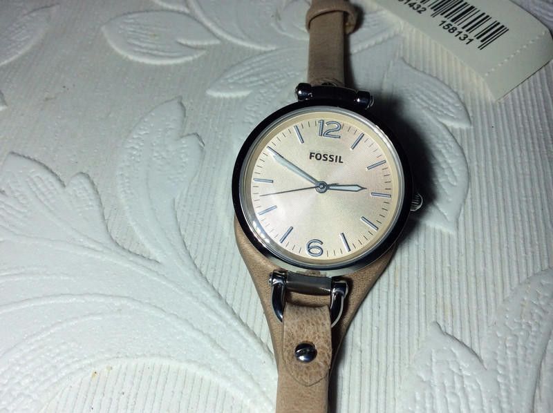 Fossil Fossil ladies beige dial leather strap watch Size ONE SIZE - 11 Thumbnail