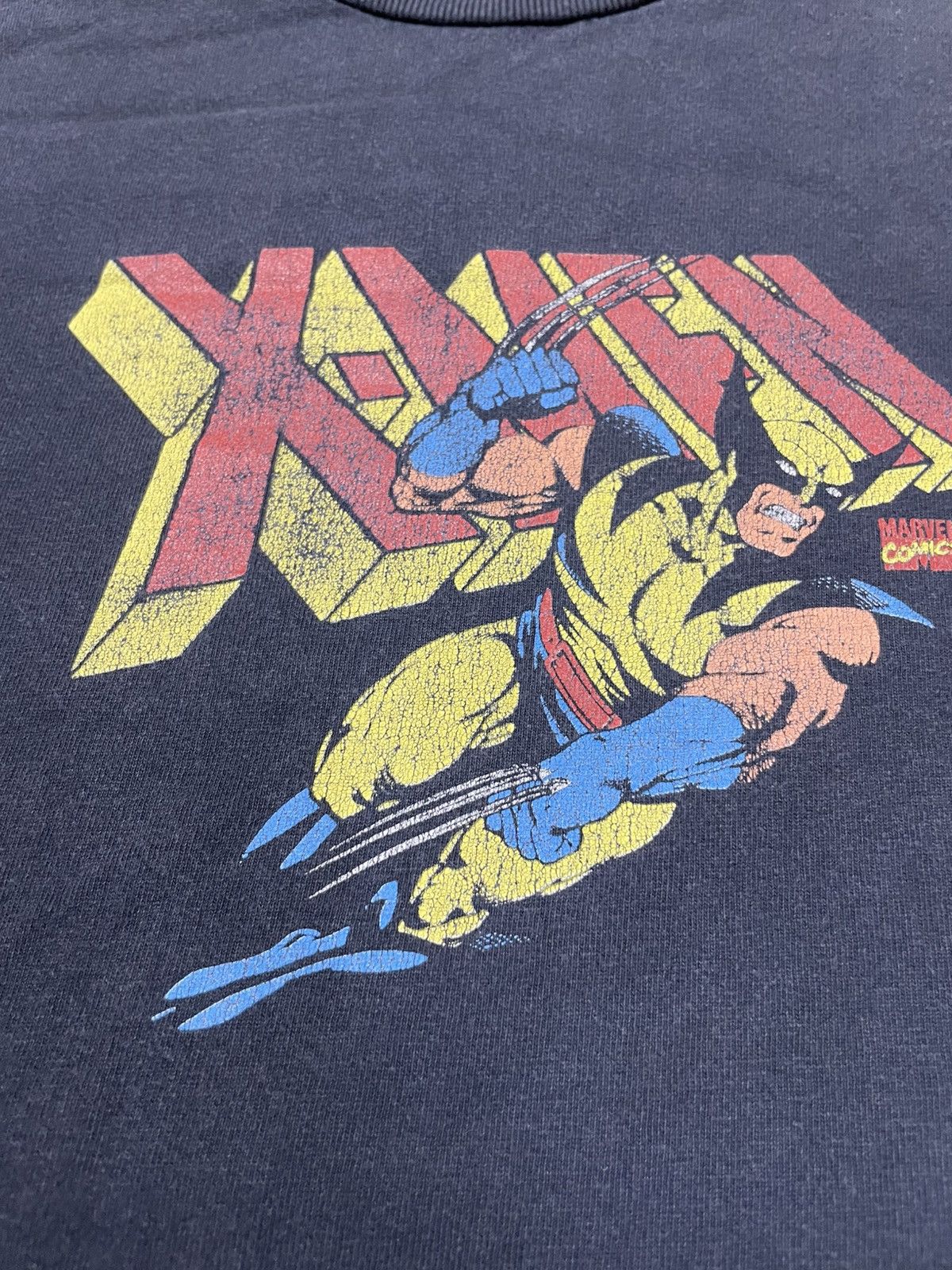 Marvel Comics × Vintage × Wolverine Vintage 00’s X-Men Wolverine Faded T-Shirt Size US L / EU 52-54 / 3 - 4 Thumbnail