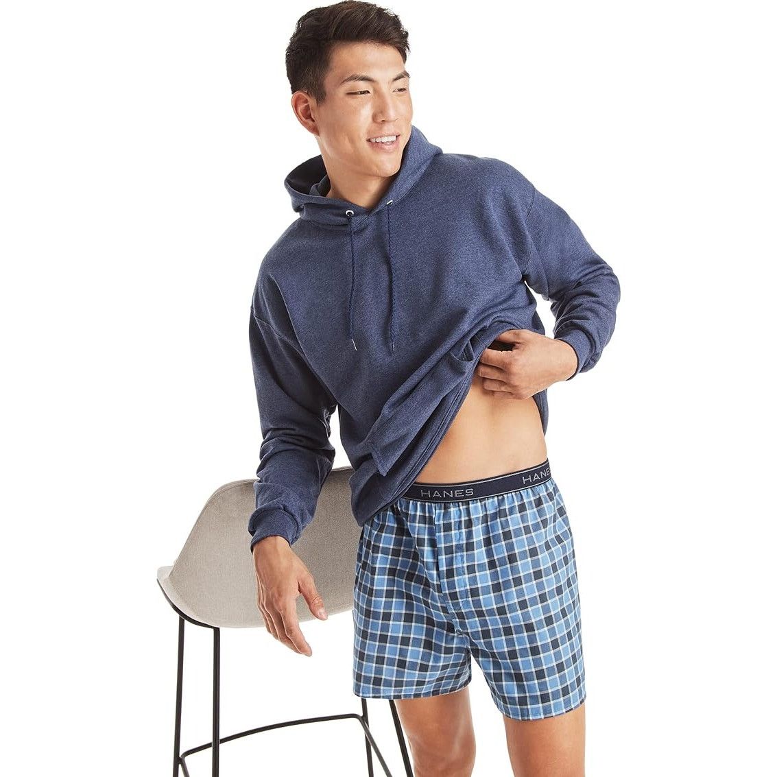 Hanes New 6-Pack Hanes Men Medium Waistband Boxer Underwear Size ONE SIZE - 5 Thumbnail