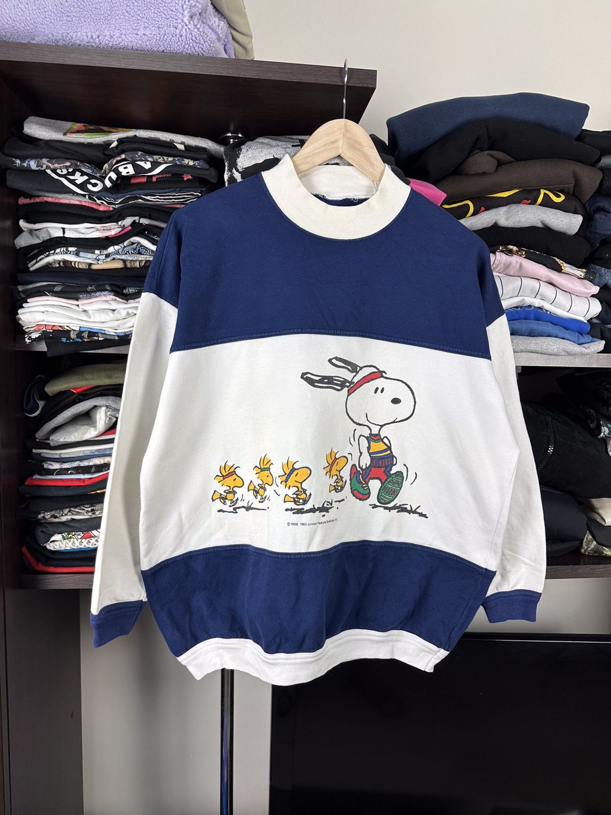 Vintage 1958s Snoopy Graphic Sweatshirt Size US L / EU 52-54 / 3 - 2 Thumbnail