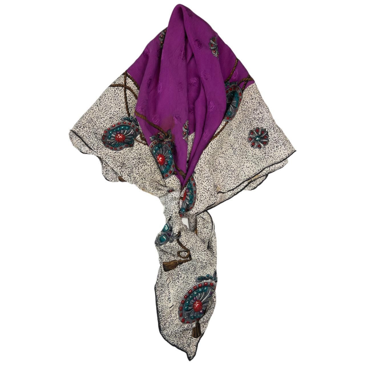 Dior Vintage Dior Antique Jewel Print Scarf Size ONE SIZE - 3 Thumbnail
