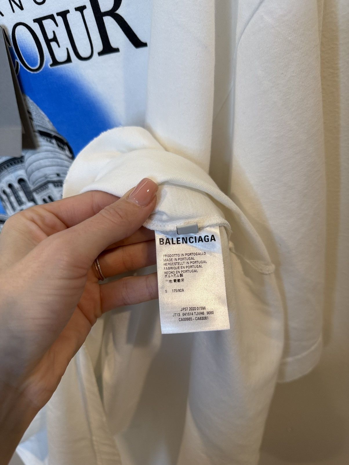 Balenciaga Balenciaga SACRE COUR VINTAGE JERSEY Tee Size US S / EU 44-46 / 1 - 6 Thumbnail