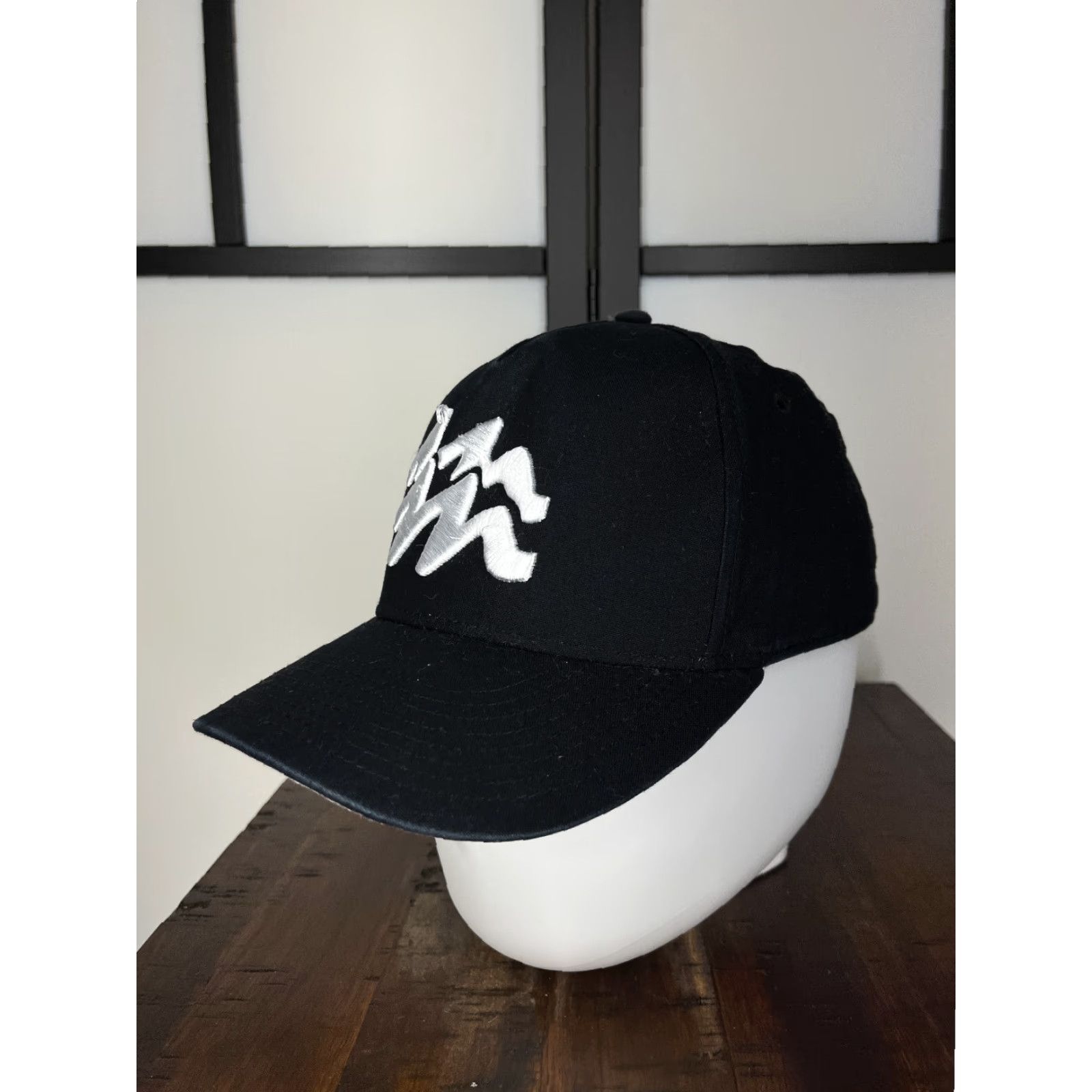 Vintage Pukka Inc. Hat Snap Back Adult One Size Black Embroidered 100% Cotton Solid Beach Outdoor Size ONE SIZE - 4 Thumbnail