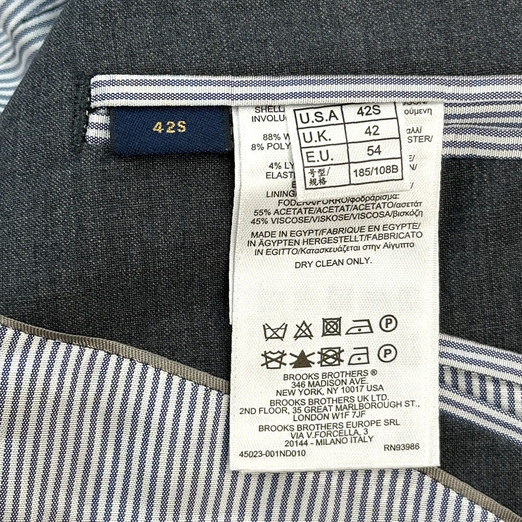 Brooks Brothers Brooks Brothers Explorer Blazer Mens 42S Gray Wool Blend Regent Fit Stretch Blazer Mens Regular Gray 90s? Size 42R - 7 Thumbnail