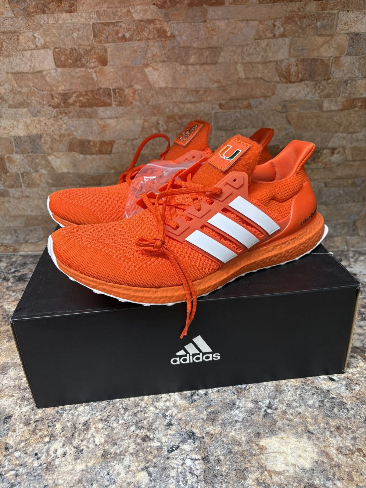 Adidas Adidas UltraBoost 1.0 DNA University Miami Hurricanes 15 Size US 15 / EU 48 - 1 Thumbnail