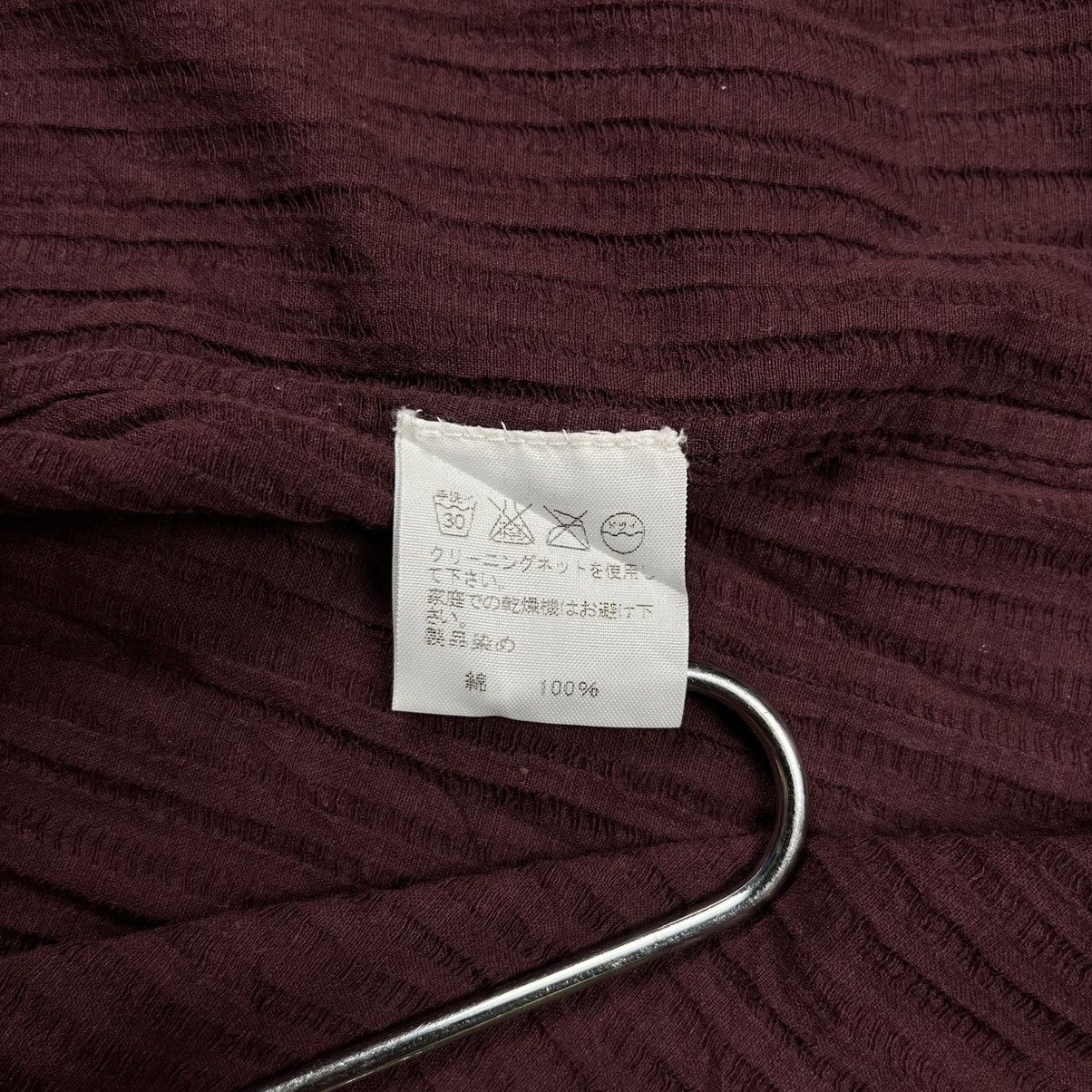 Issey Miyake × Japanese Brand Vintage Issey Miyake Men wrinkled button up shirt Size US M / EU 48-50 / 2 - 9 Thumbnail