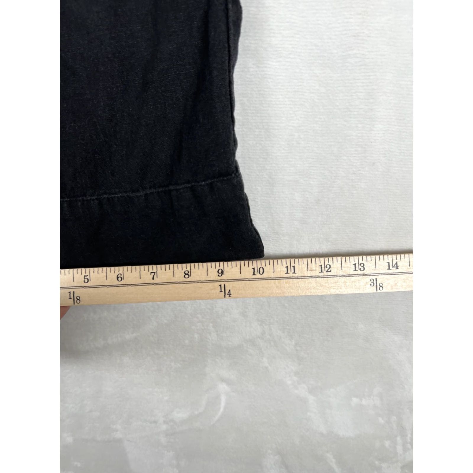 Abercrombie & Fitch Abercrombie & Fitch Pants Womens 10 Black Annie High Rise Wide Leg Crop Casual Size 32" / US 10 / IT 46 - 3 Thumbnail