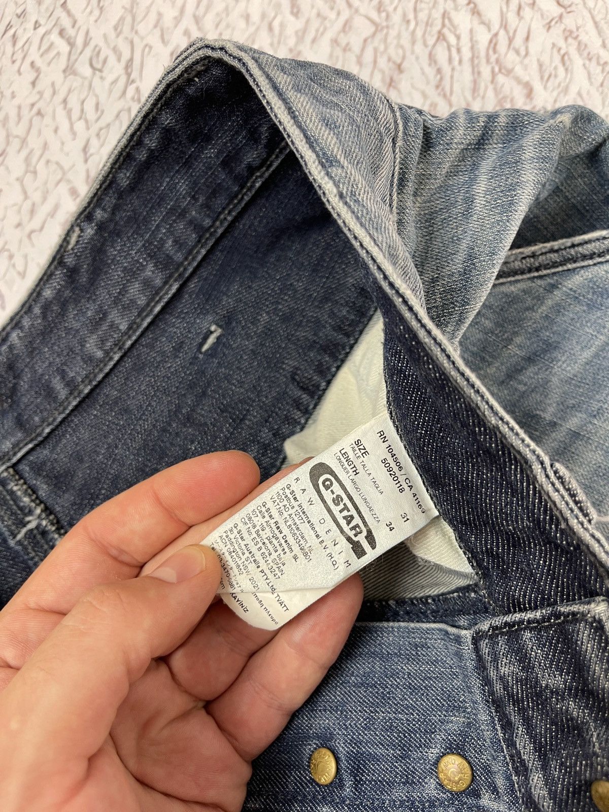 G-Star G-Star Raw vintage Elwood loose prisoner Monty embro jeans Size US 31 - 9 Thumbnail