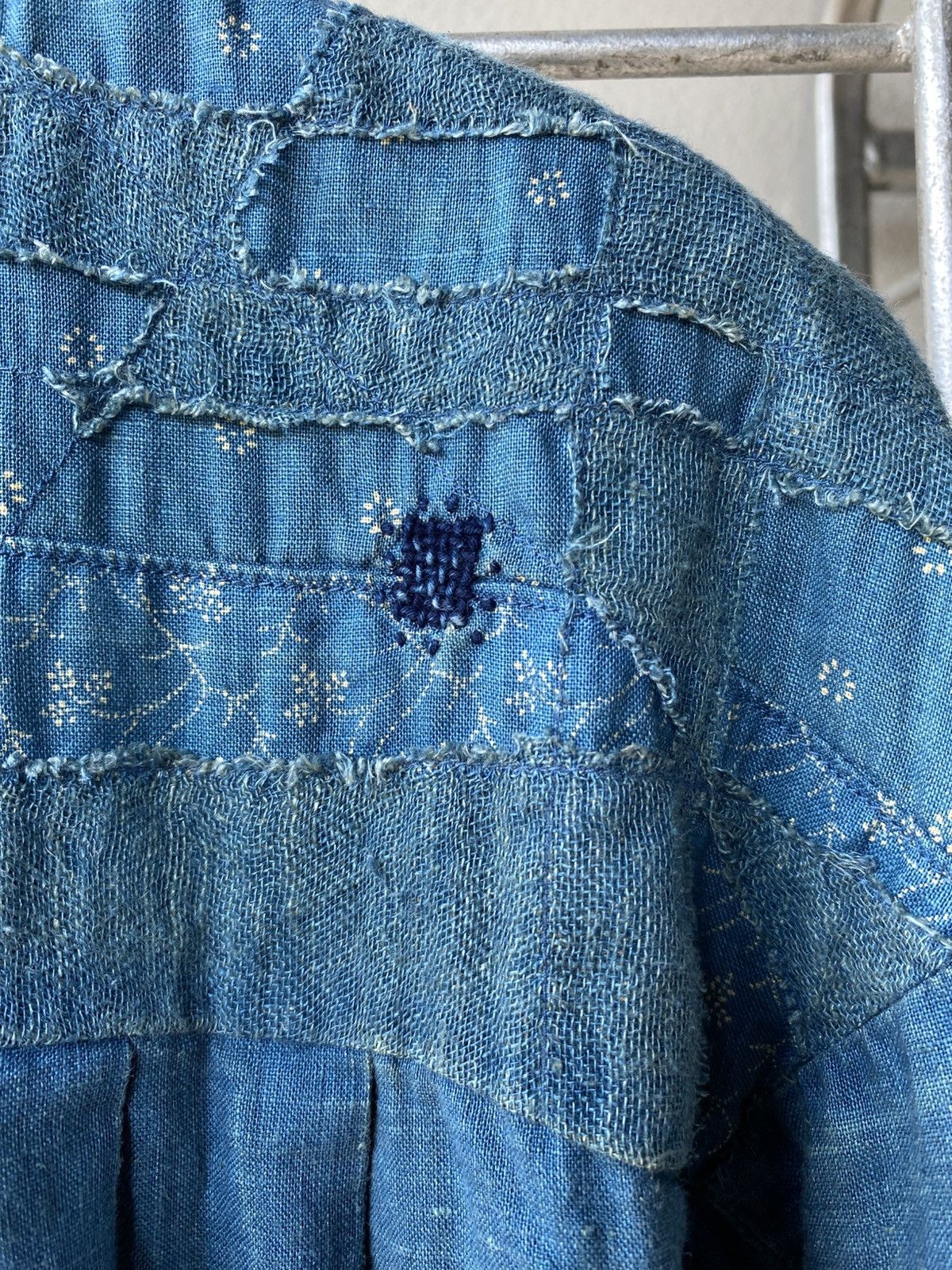 Kapital KAPITAL Indigo Patchwork Denim Blouse Size XS / US 0-2 / IT 36-38 - 6 Thumbnail