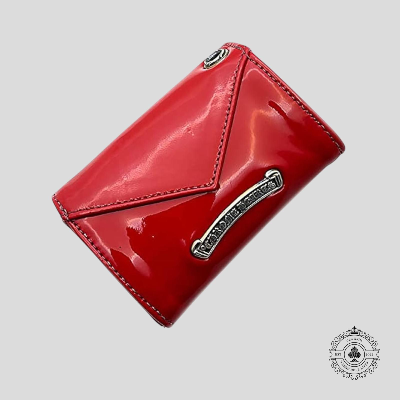 Chrome Hearts Chrome Hearts Patent Enamel Leather Wallet in Red Size ONE SIZE - 1 Thumbnail