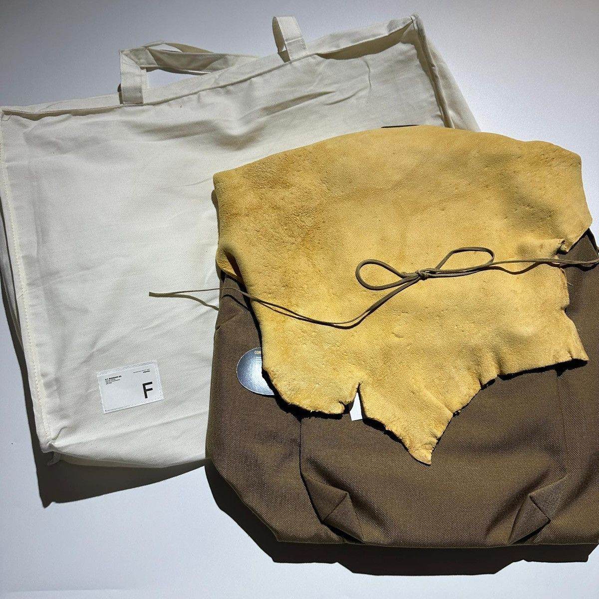 visvim ut. rucksack 22l light beige worn twice trunk show