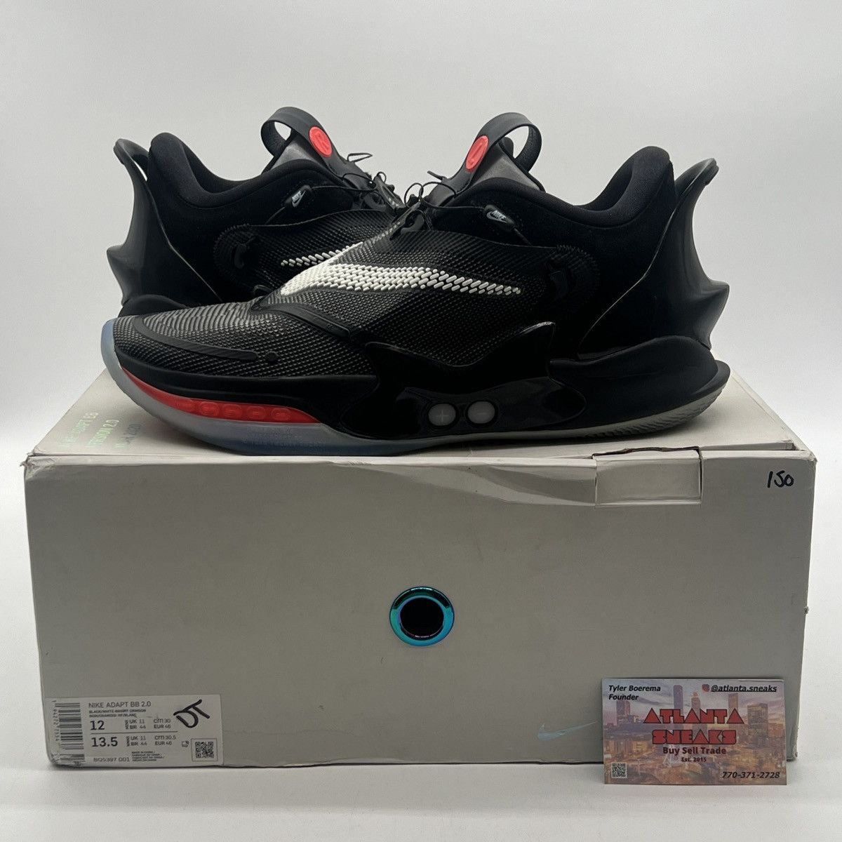 image of Nike Adapt Bb 2.0 Nba Asg 2020 Shoes in Black, Men's (Size 12)