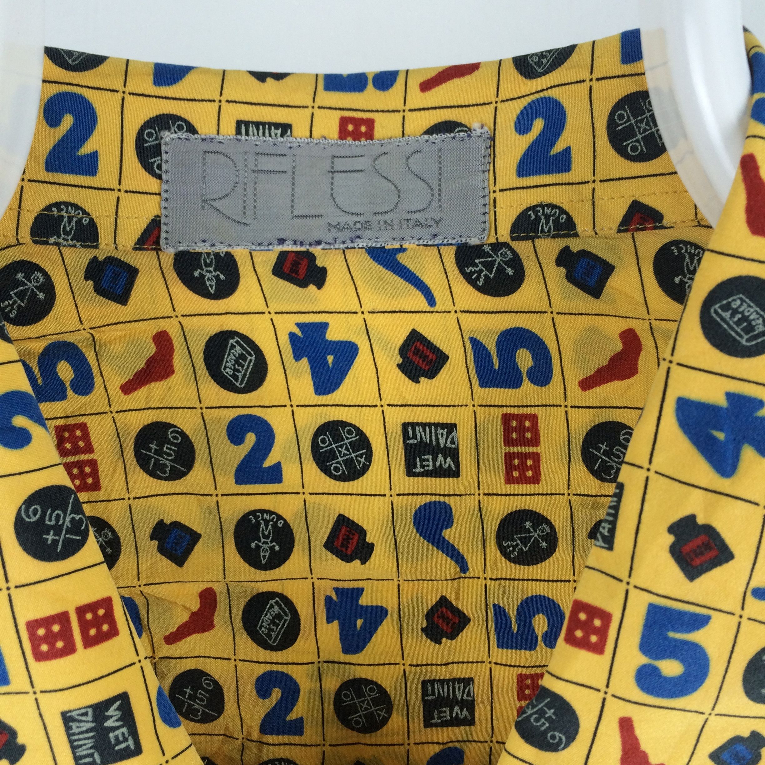 Vintage H42 ITALY DESIGNER RIFLESSI SHIRT FULLPRINT GUNS MAFIA Size US XL / EU 56 / 4 - 5 Thumbnail