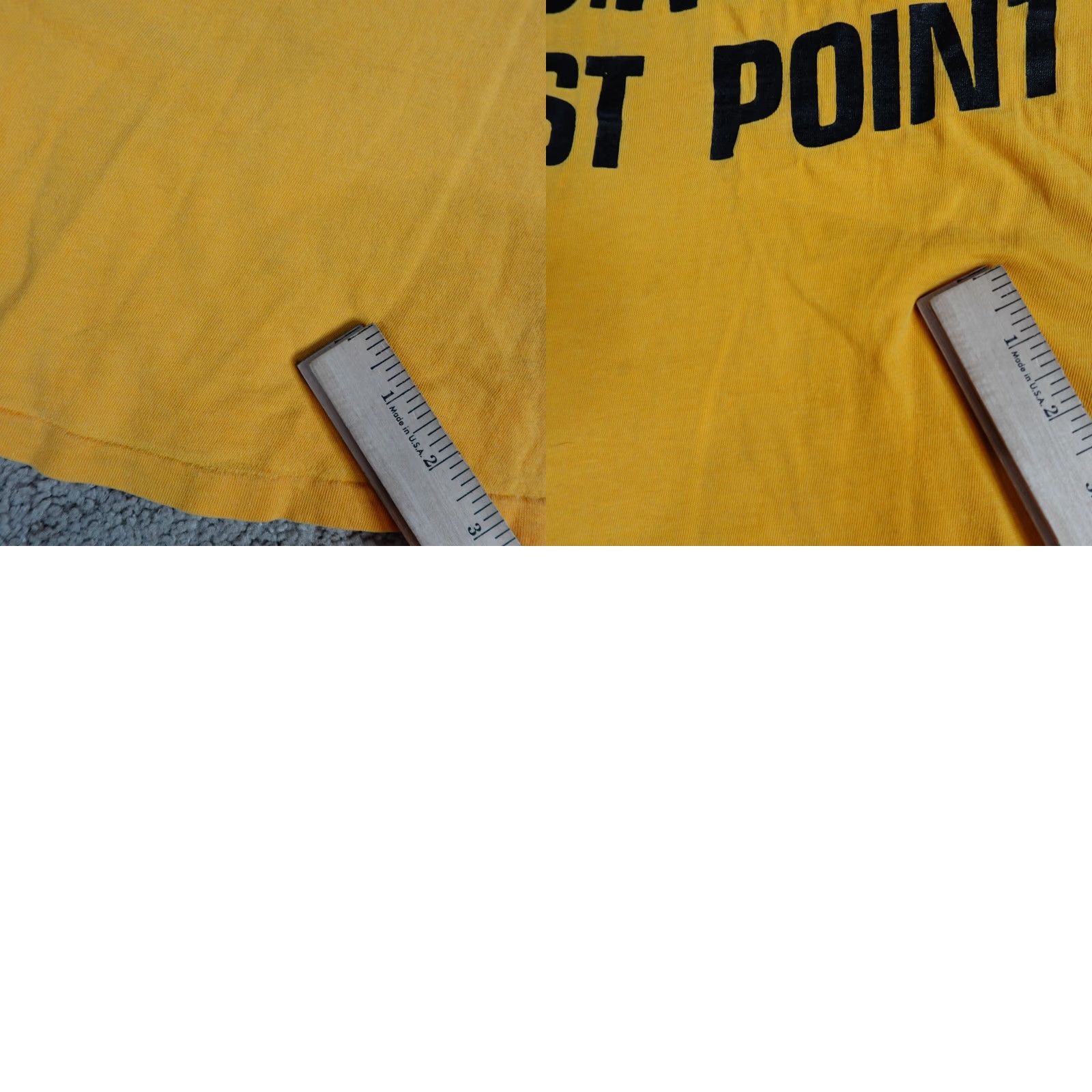 Vintage VINTAGE American Vintage Shirt XS Crew Neck Short Sleeve USA Yellow Men XS USA Made West Point Browne Artex Single Stitch Size US XS / EU 42 / 0 - 8 Thumbnail