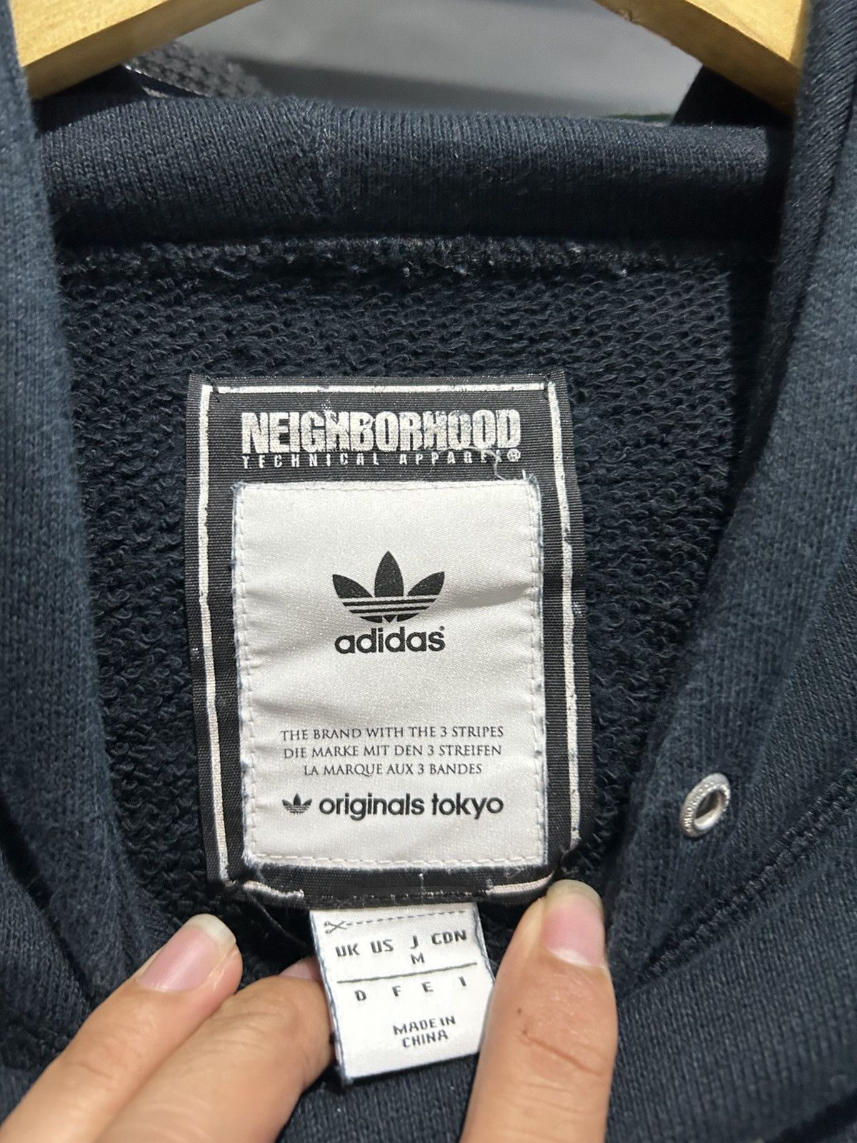 Adidas × Neighborhood ADIDAS X NEIGHTBORHOOD PULLOVER LOGO HOODIEBLACK Size US M / EU 48-50 / 2 - 2 Thumbnail