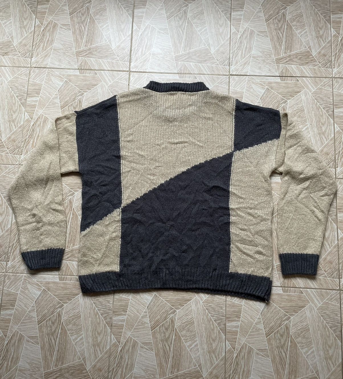 Japanese Brand 90s Vintage Avant Garde Archive Oversized Knitted Sweater Size US L / EU 52-54 / 3 - 7 Thumbnail