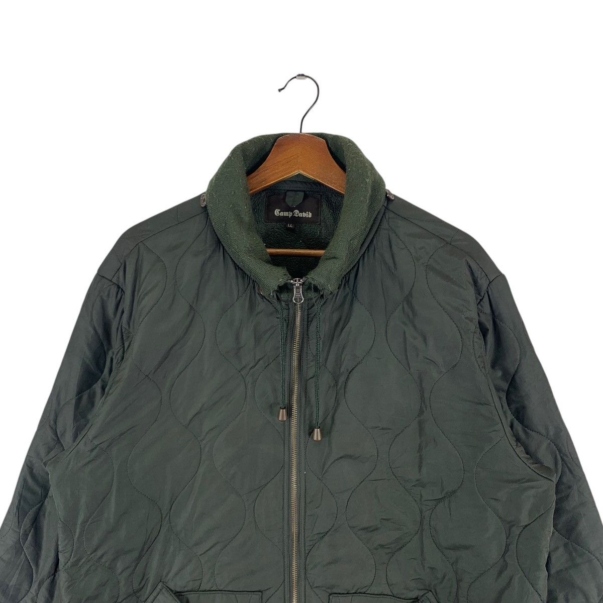 Japanese Brand × Vintage VINTAGE CAMP DABID QUILTED LIGHT ZIPPER JACKET Size US L / EU 52-54 / 3 - 4 Thumbnail