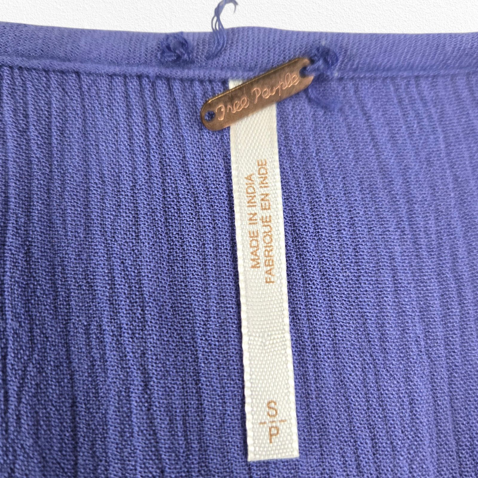 Free People Periwinkle Blue Embroidered Boho Mini Dress Size Small Size S / US 4 / IT 40 - 5 Thumbnail