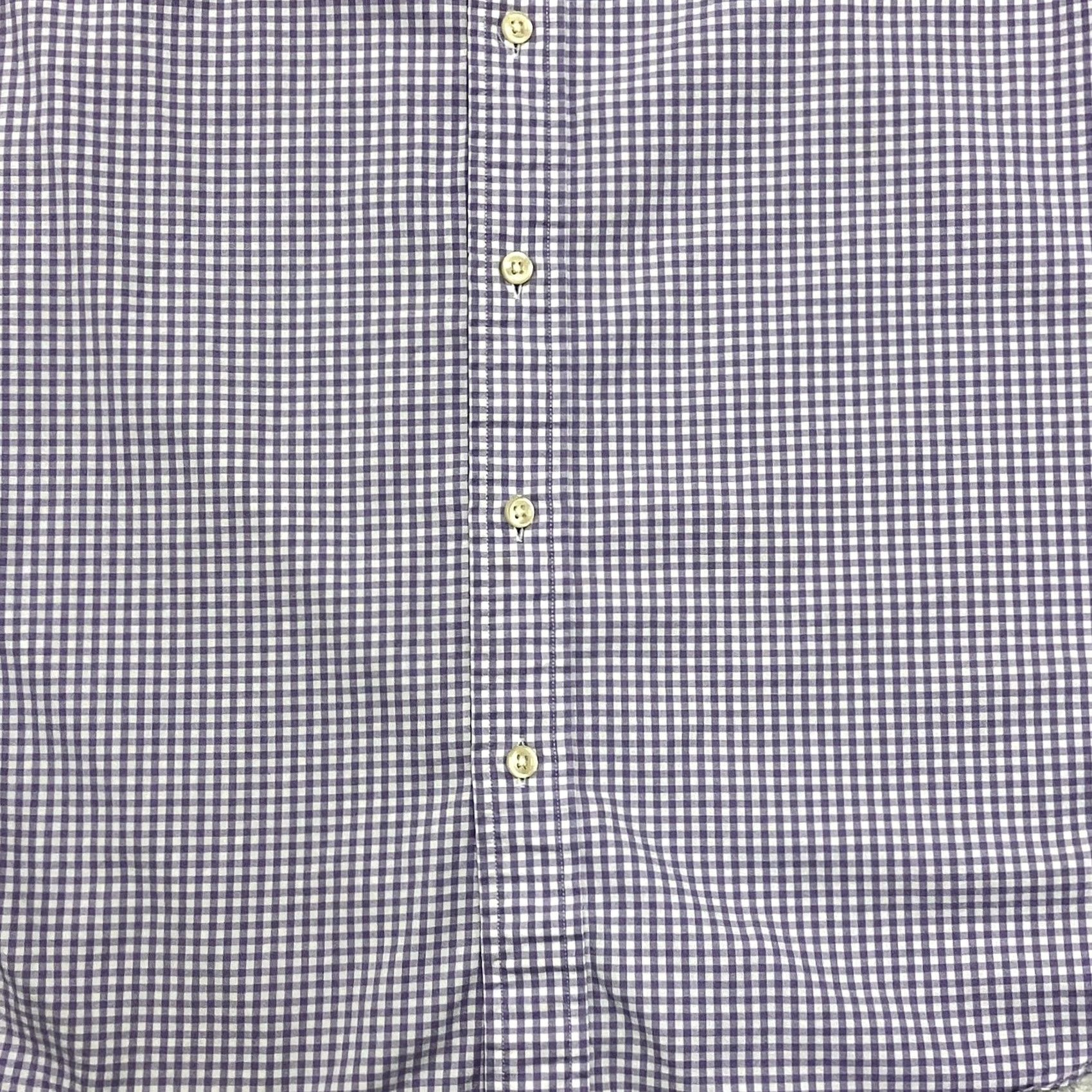 Ralph Lauren Ralph Lauren Shirt Mens Medium Purple Check Cotton Short Sleeve Button Down Size US M / EU 48-50 / 2 - 4 Thumbnail