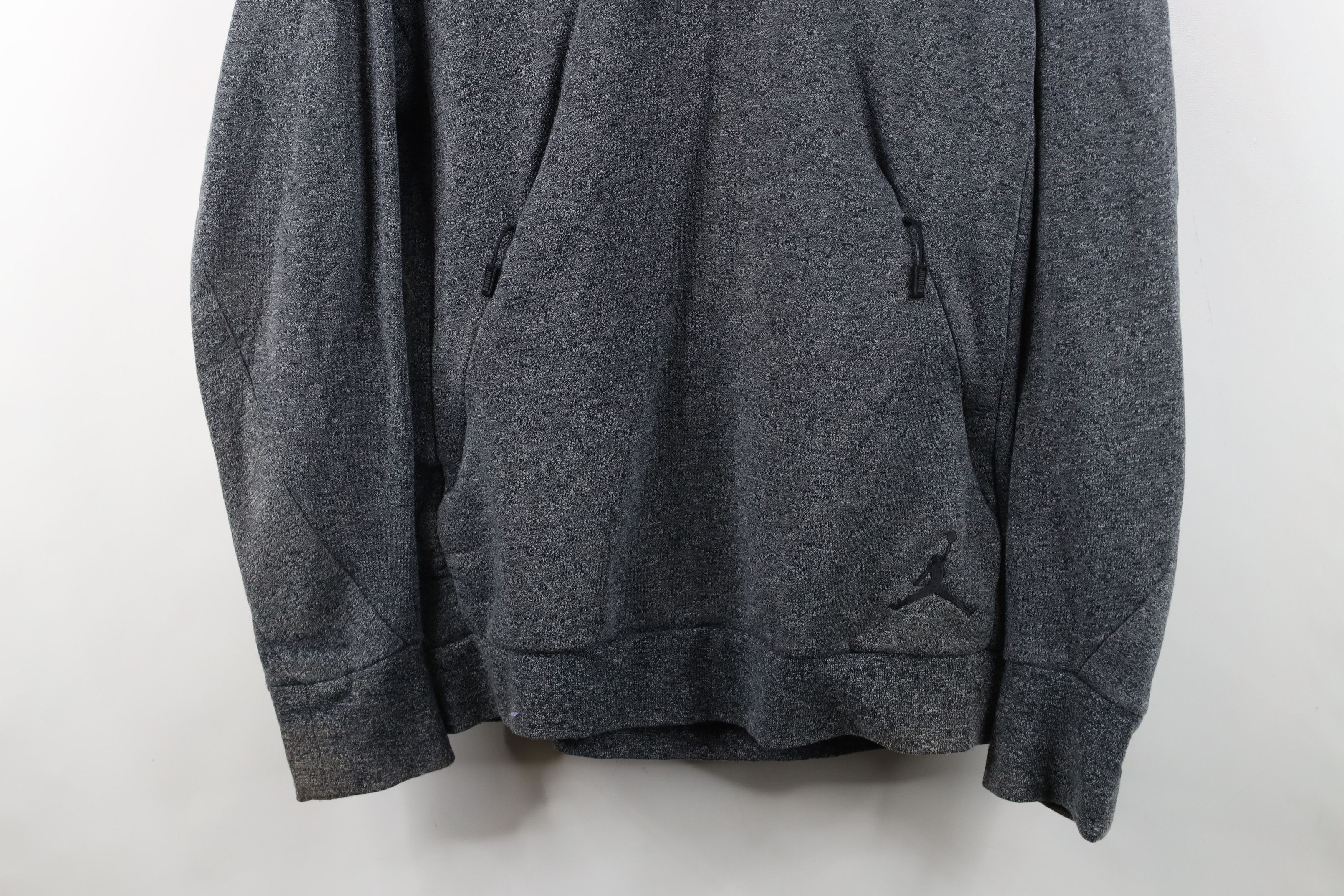 Nike Nike Air Jordan Spell Out Hoodie Sweatshirt Heather Gray Size US M / EU 48-50 / 2 - 3 Thumbnail