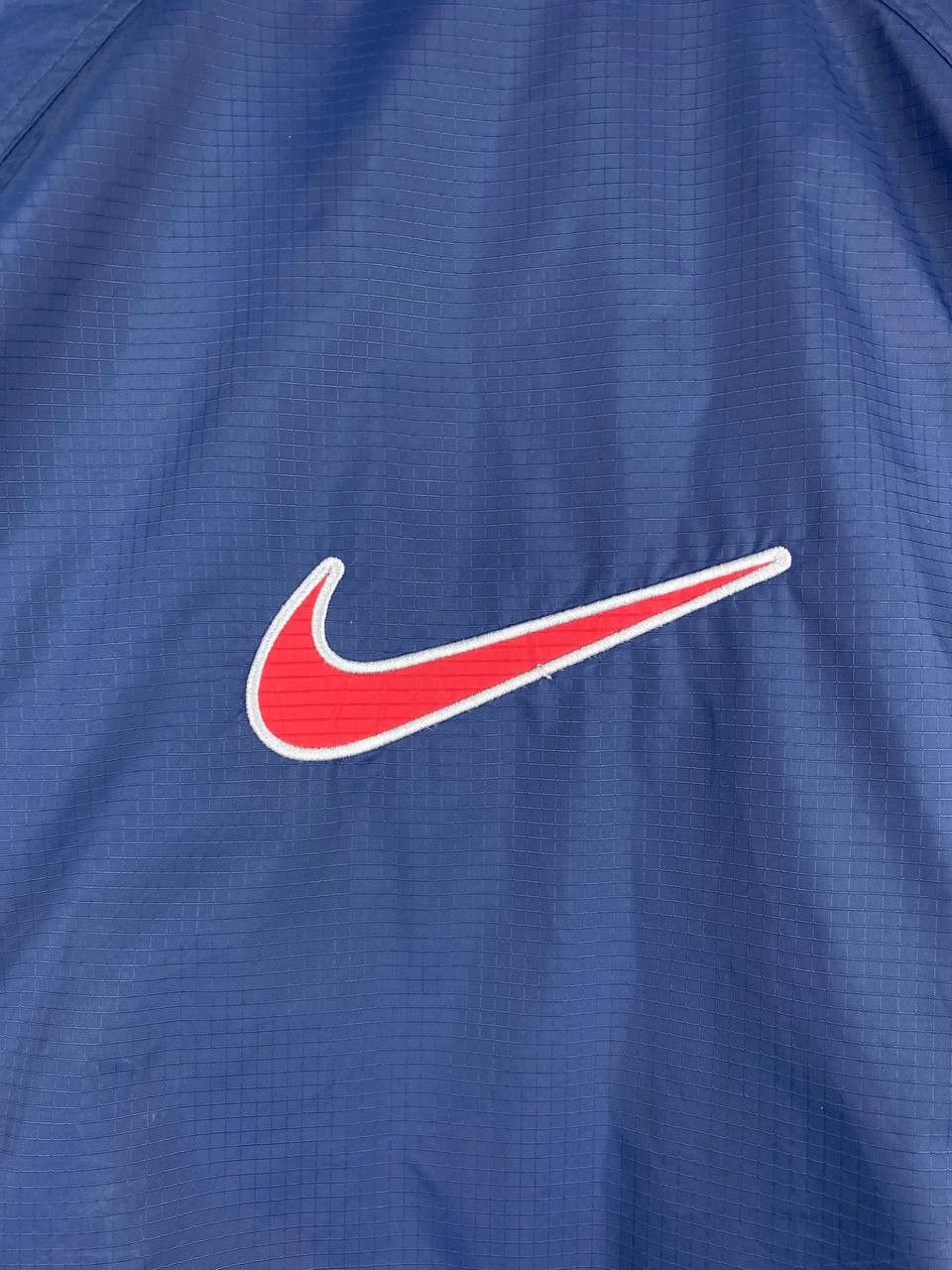 Nike vintage nike long jacket big logo back fleece lining Size US S / EU 44-46 / 1 - 9 Thumbnail