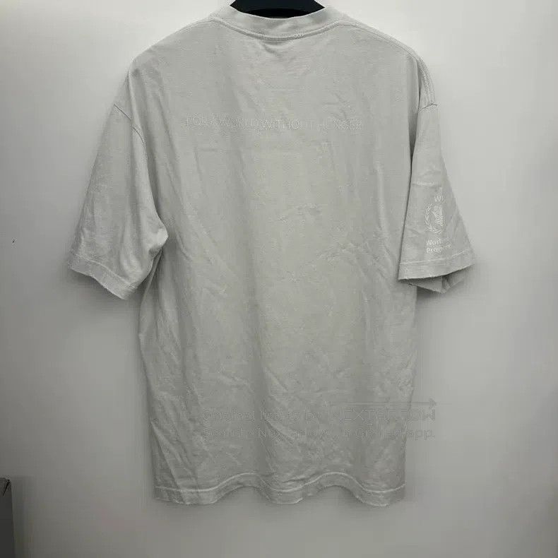 Balenciaga Balenciaga White Food Aid T-Shirt Size US M / EU 48-50 / 2 - 2 Thumbnail