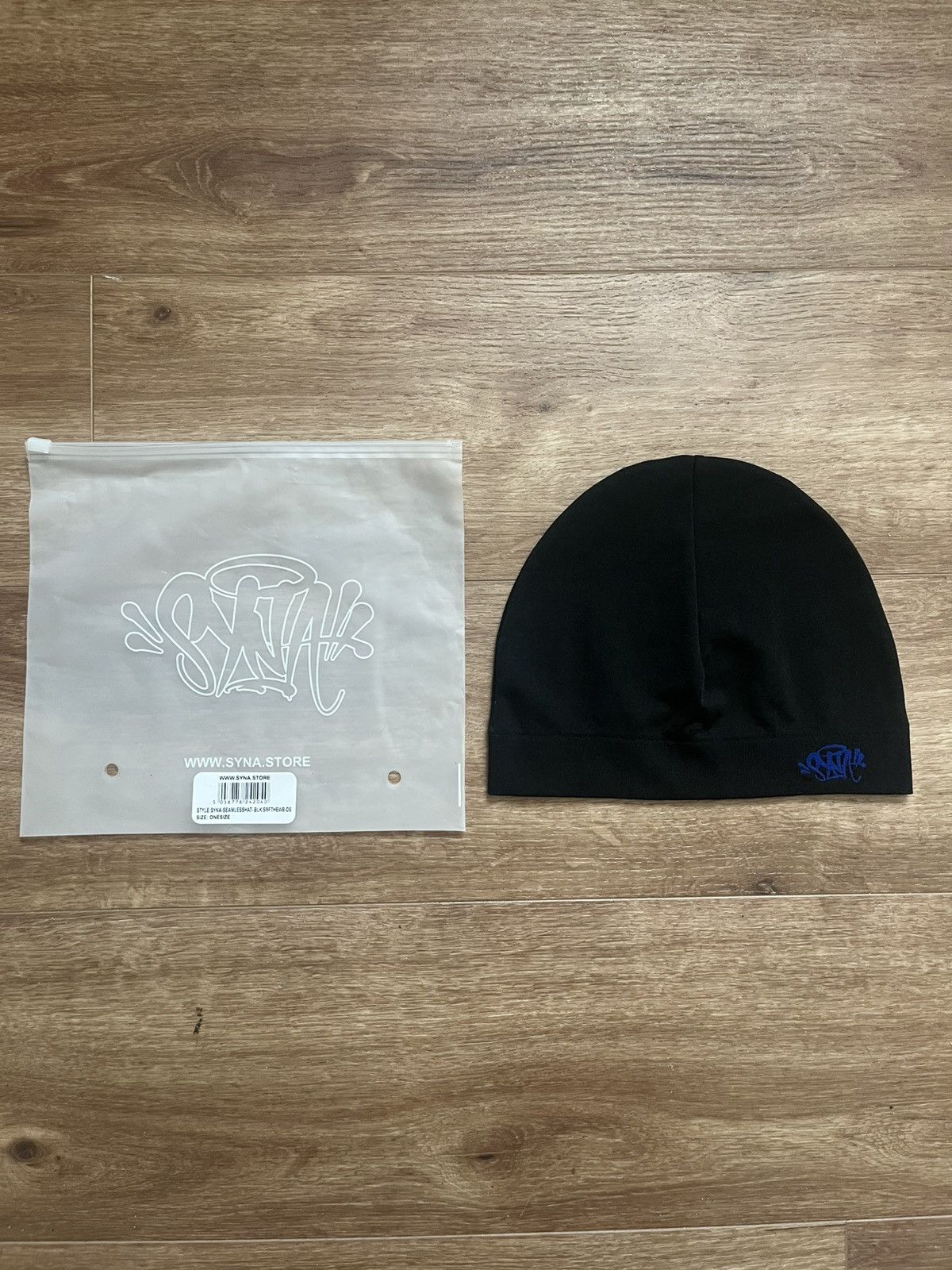 Syna World Black Syna Skull Cap with blue logo Size ONE SIZE - 1 Thumbnail