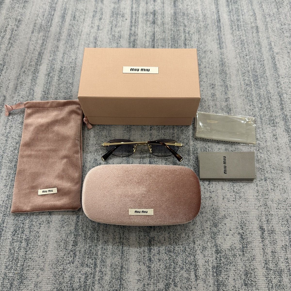 Miu Miu MIU MIU 0MU A54S ZVN80O SUNGLASSES Size ONE SIZE - 3 Thumbnail