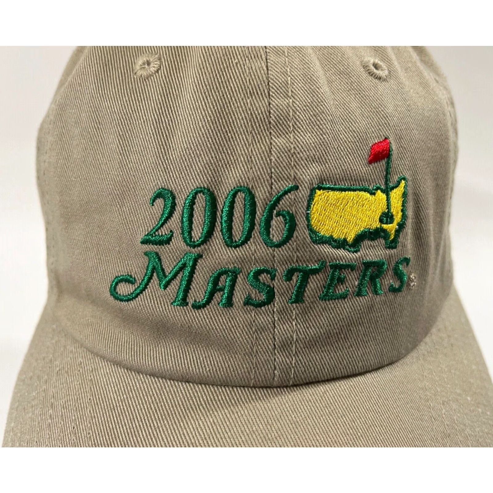 American Needle VINTAGE American Needle Hat Augusta National Masters 2006 Unisex Adult Strapback Cotton Adjustable Tan Golf Hat Boys Mens Womens Size ONE SIZE - 5 Thumbnail