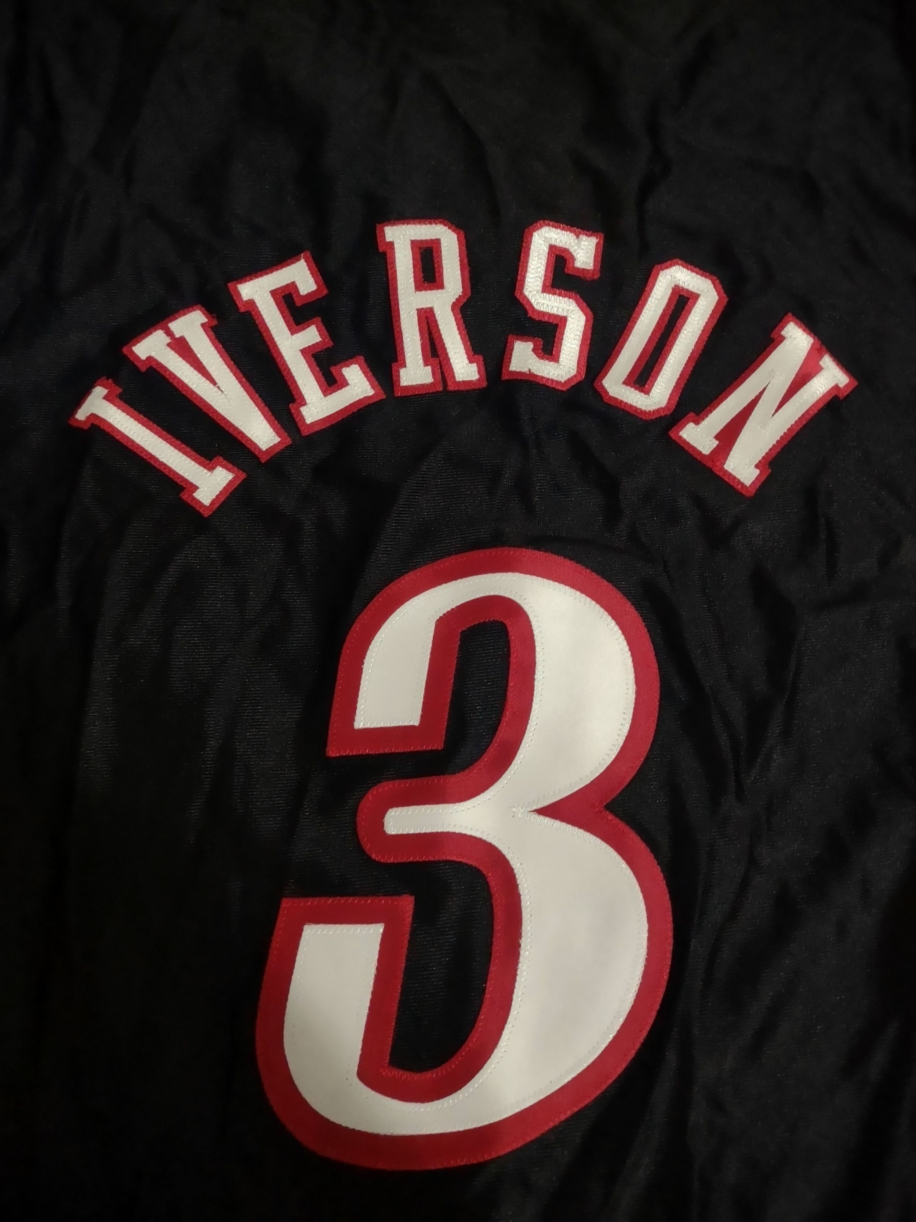 NBA × Reebok × Vintage Y2K Allen Iverson Philadelphia 76ers Authentic Home Jersey Size US M / EU 48-50 / 2 - 2 Thumbnail