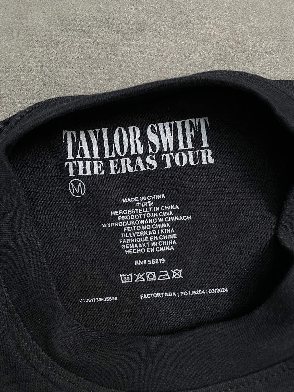 Japanese Brand Taylor Swift Eras Tour US Dates Official Concert Black Tee M Size US M / EU 48-50 / 2 - 2 Thumbnail