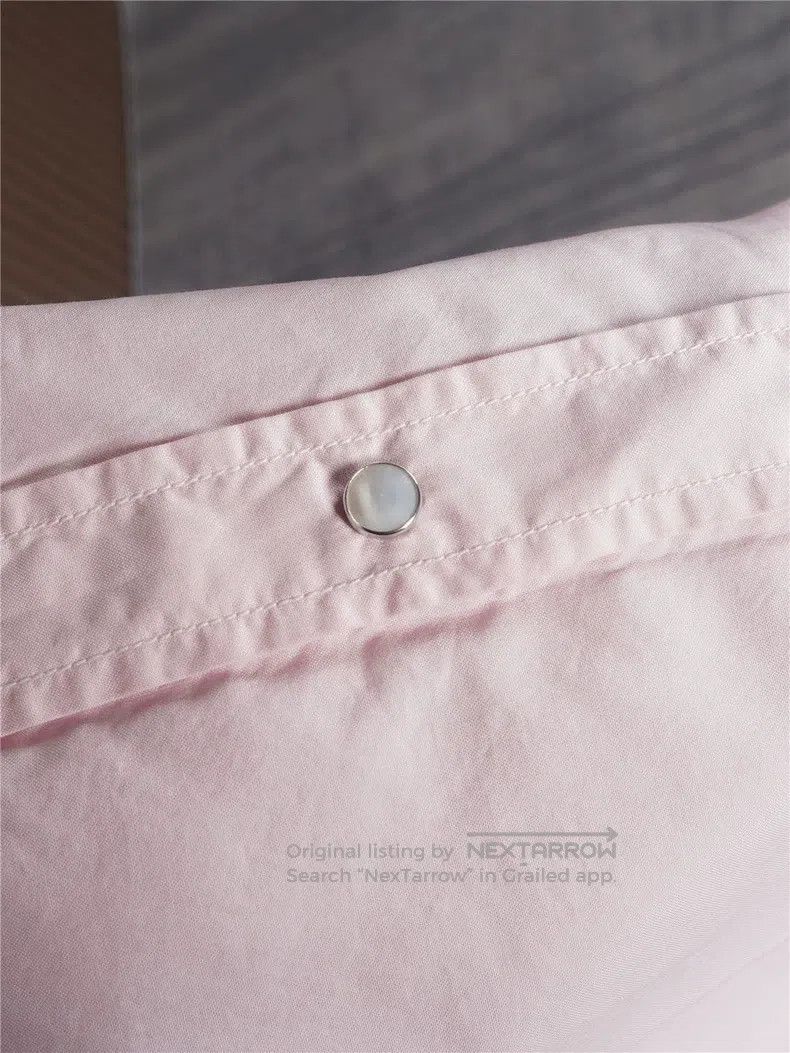 Brunello Cucinelli Brunello Cucinelli Jade扣Sea Island Cotton Shirt Size US S / EU 44-46 / 1 - 5 Thumbnail