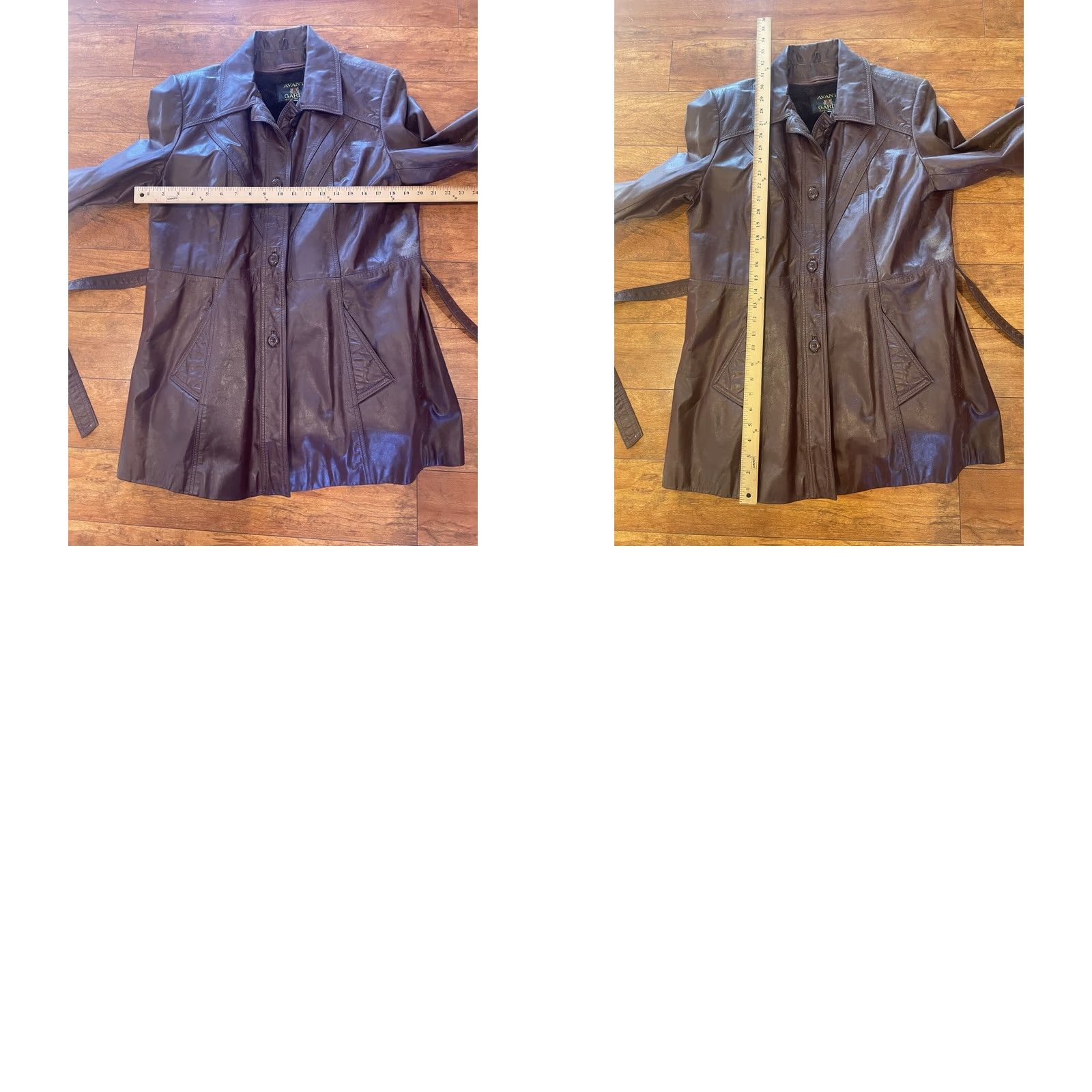 Vintage VINTAGE Avant Garde Jacket Women’s S/M Deep Brown/Maroon Faux Leather 90s Size S / US 4 / IT 40 - 8 Thumbnail