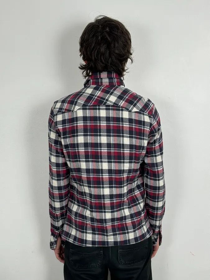 Dolce & Gabbana 2010s Dolce & Gabbana Red Black White Checkered Sicilian Shirt Size US M / EU 48-50 / 2 - 3 Thumbnail