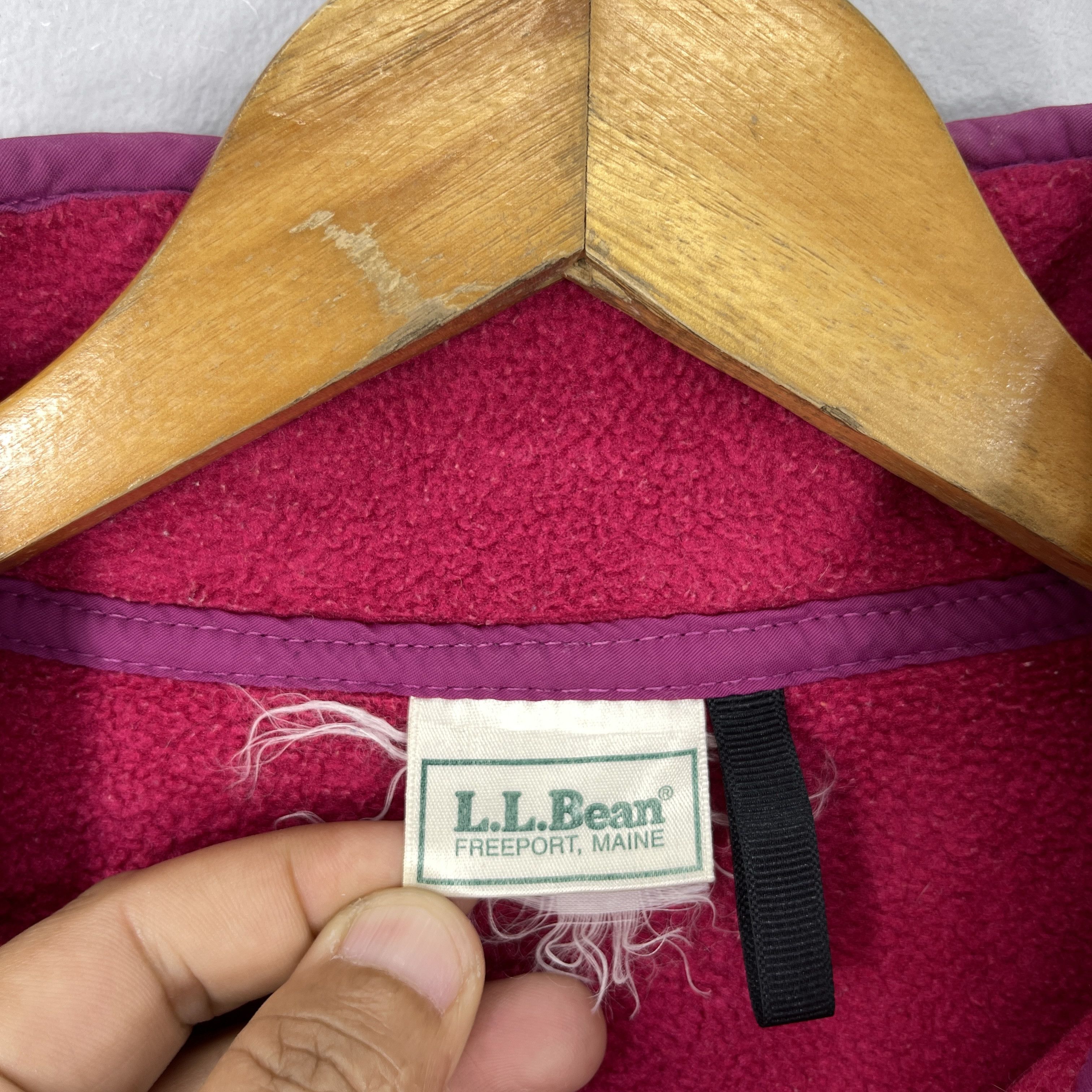 L.L. Bean Vintage 90's LL BEAN Pullover Button Up Fleece Jacket Size US M / EU 48-50 / 2 - 6 Thumbnail