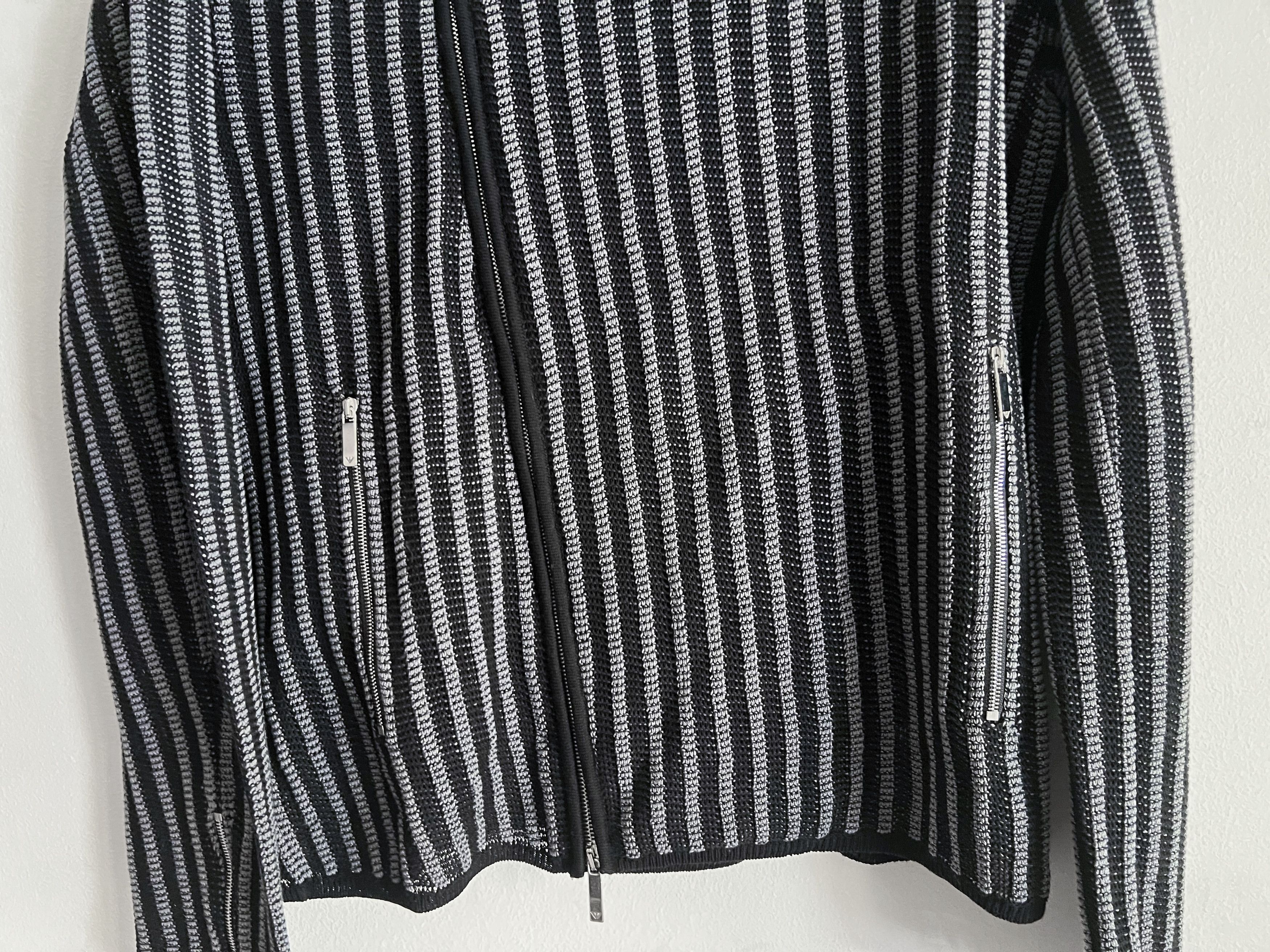 Emporio Armani stripped knit cardigan Size US L / EU 52-54 / 3 - 8 Thumbnail