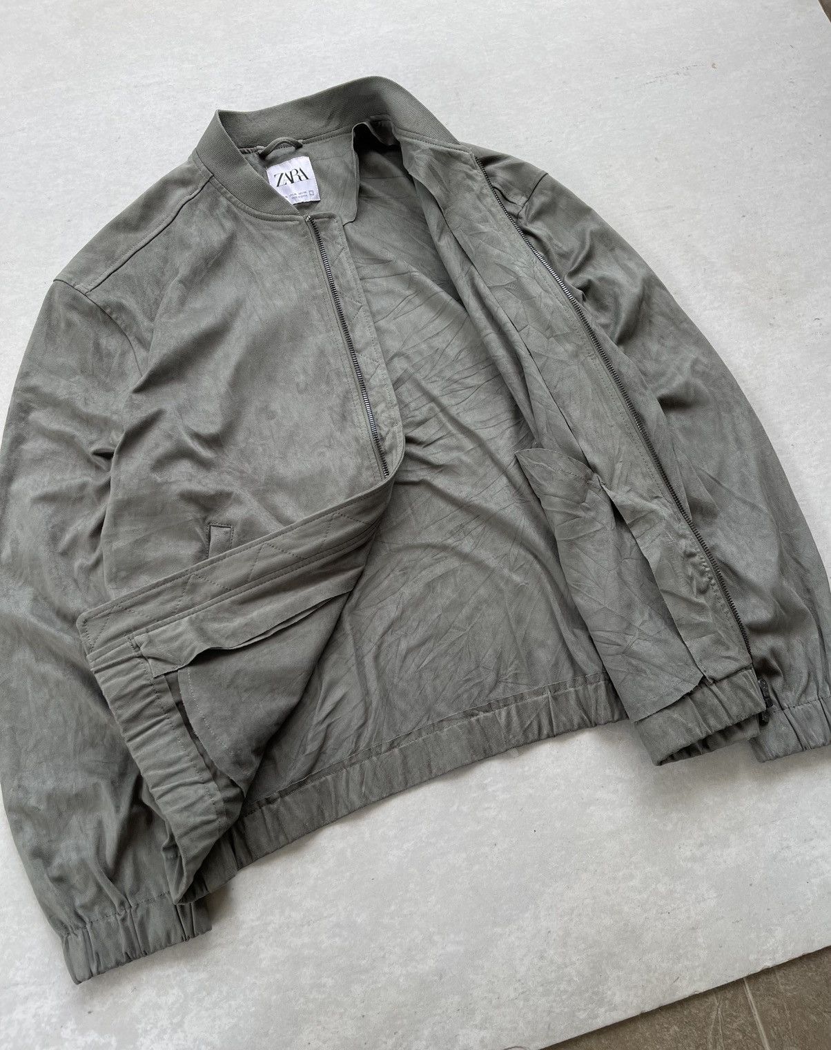 Rhude × Zara Zara Men's Oversized Suede Bomber Jacket Size US XL / EU 56 / 4 - 7 Thumbnail