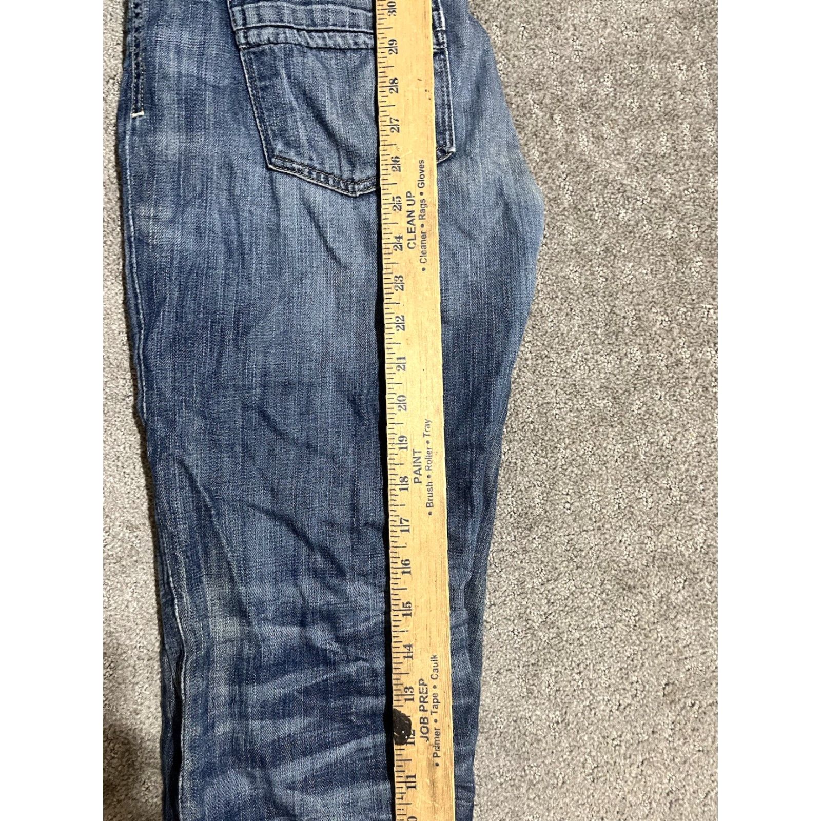 Gap VINTAGE Gap Jeans 1969 Womens 27/4 Cropped Inseam 26” Stretch Limited Edition USA Dark Blue Slim Retro USA Womens Gap 1969 jeans Size 27" / US 4 / IT 40 - 7 Thumbnail