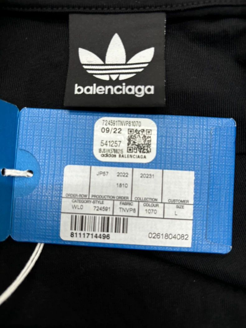 Balenciaga Balenciaga FW22 Embroidered Adi Solid Logo Print Long Sleev Size US L / EU 52-54 / 3 - 3 Thumbnail
