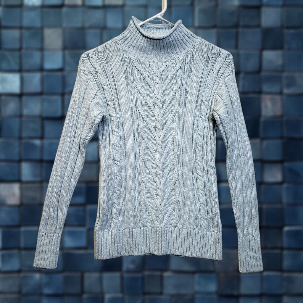 J.Crew J.CREW Pullover Shirt? No, Sweater. LIGHT BLUE Mock Neck XXS Womens Knit Cotton Casual Classic All Seasons Pullover Shirt? Size XXS / US 00 / IT 34 - 1 Thumbnail