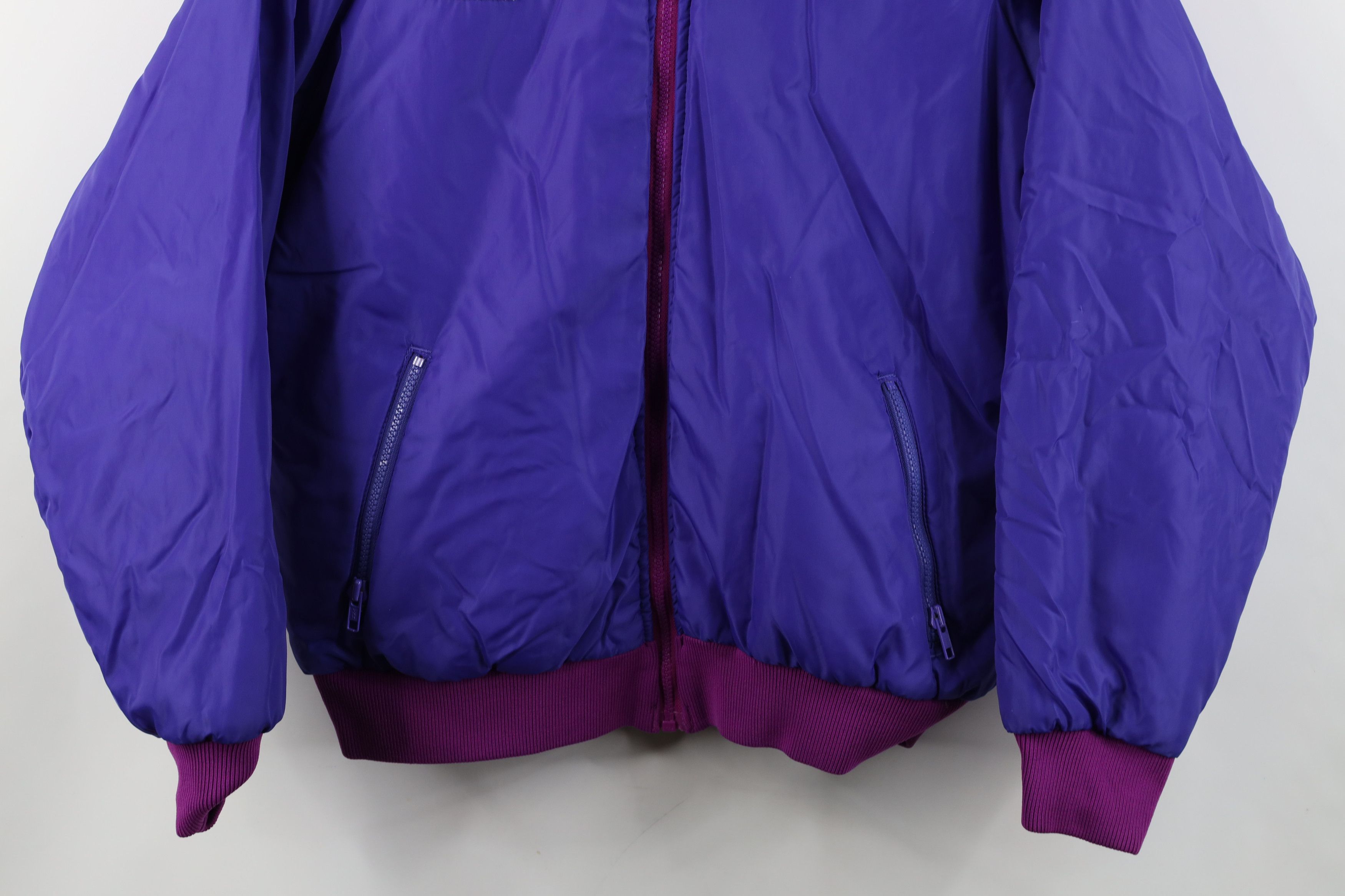 Columbia Vintage 90s Columbia Reversible Puffer Bomber Jacket Coat Size L / US 10 / IT 46 - 3 Thumbnail