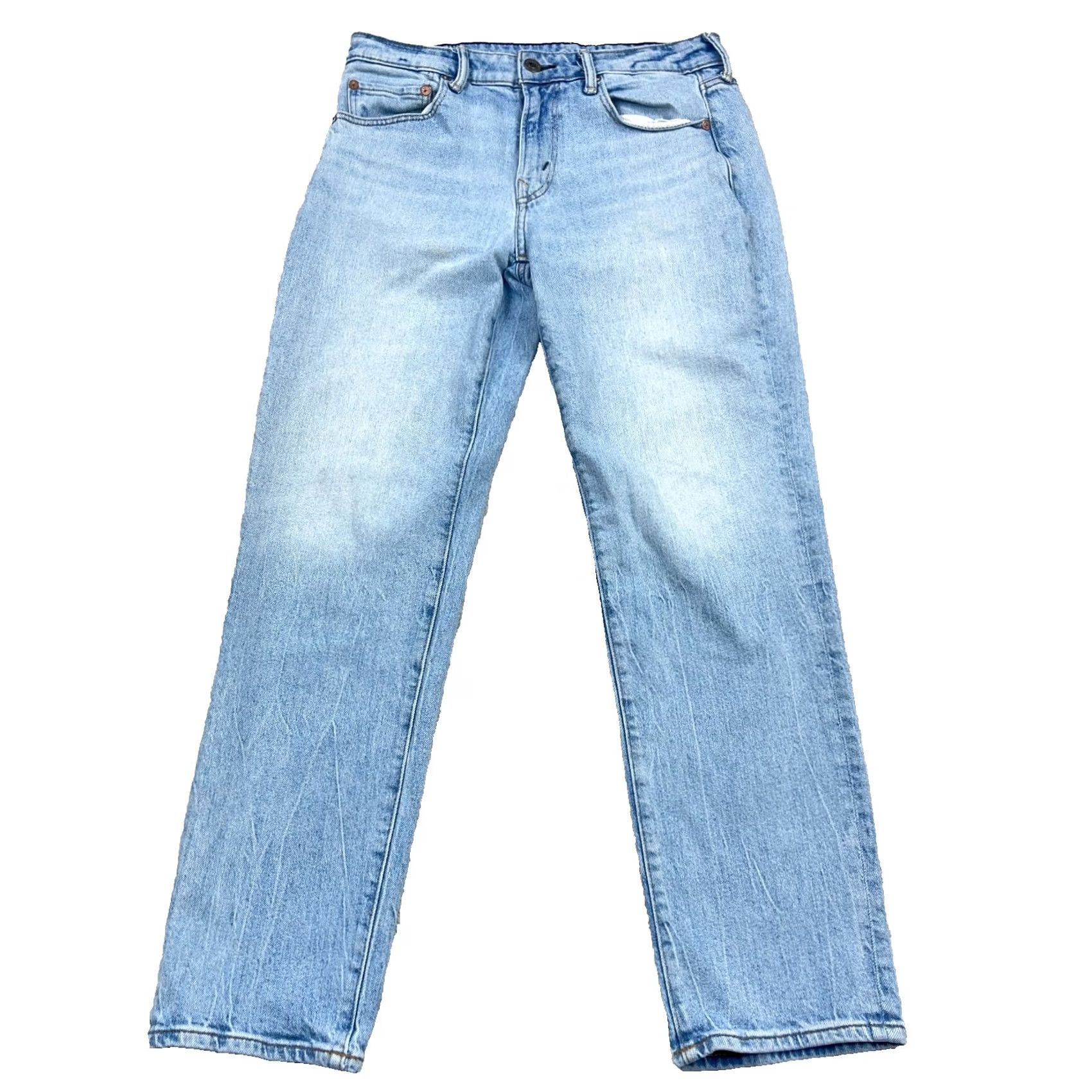 American Eagle Outfitters American Eagle Outfitters Jeans Men 30x32 Athletic Straight Leg Light Wash Blue 5-Pocket Denim Stretch N/A Size US 30 / EU 46 - 2 Thumbnail
