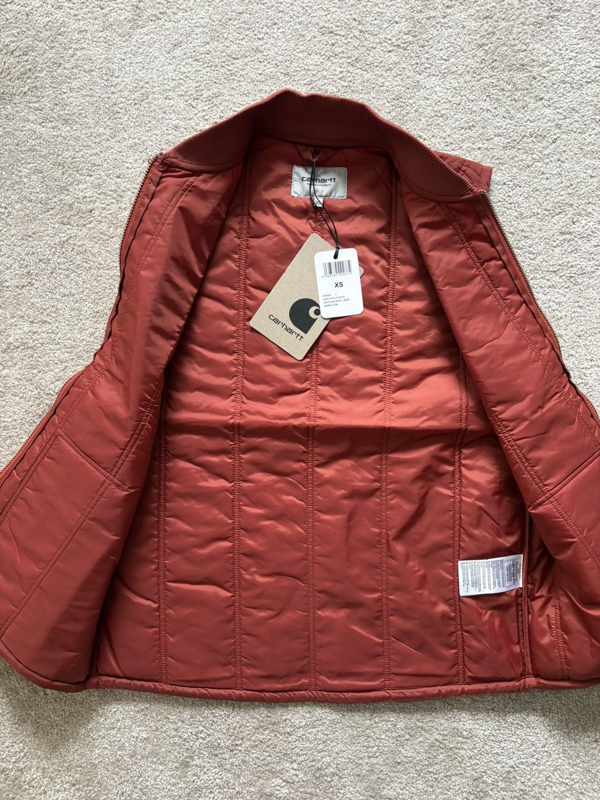 Carhartt Wip Carhartt WIP Lachlan Vest Liner – Vermillion / Size XS Size US XS / EU 42 / 0 - 6 Thumbnail