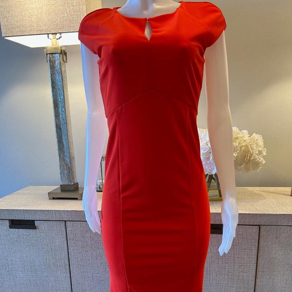 Designer Alex Marie "Tara" Keyhole Pencil Sheath Dress Size M / US 6-8 / IT 42-44 - 3 Thumbnail