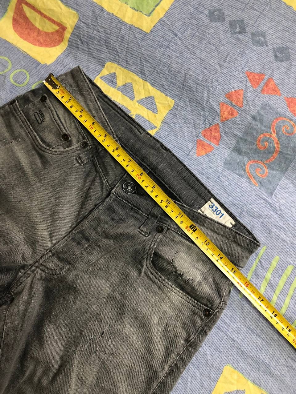 G-Star Vintage G Star Raw Denim Jeans Logo Y2K Size US 30 / EU 46 - 8 Thumbnail