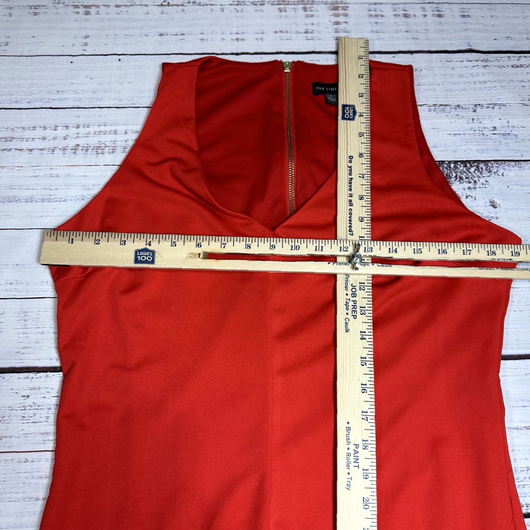 Vintage The Limited V-Neck Sleeveless Bodycon Dress Red Orange L NWT Cocktail Party/Events Womens Size L / US 10 / IT 46 - 2 Thumbnail
