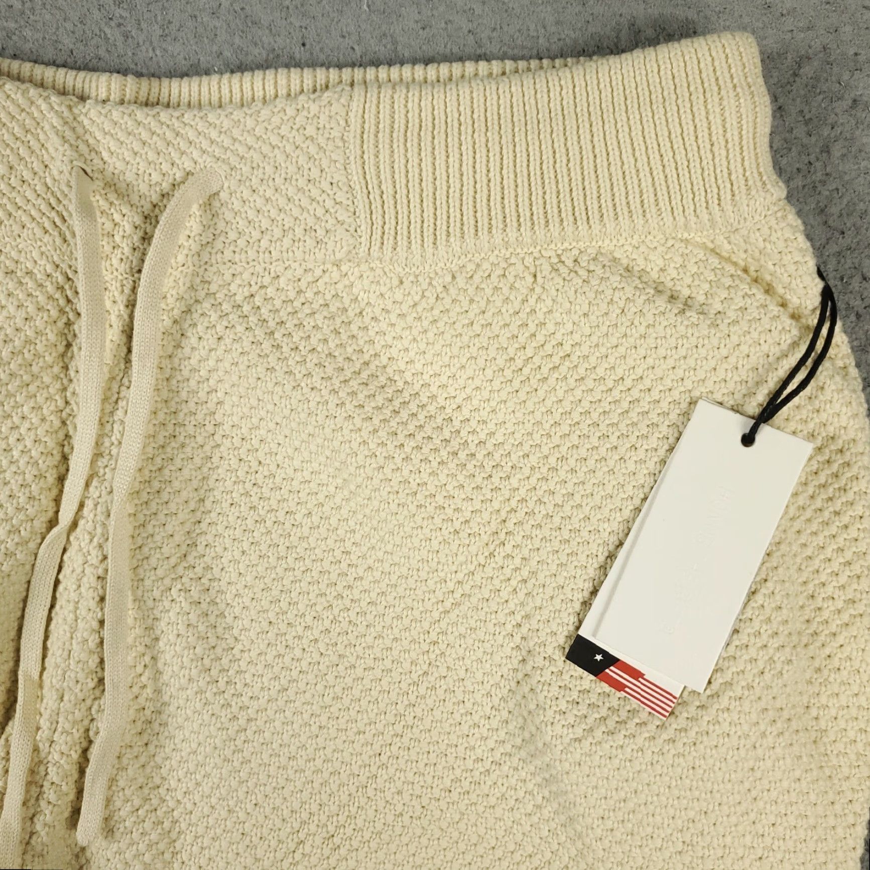 Honor the Gift HONOR THE GIFT Sweat Shorts Womens XL Ivory Knit Casual Activewear Size 40" / US 18 - 3 Thumbnail